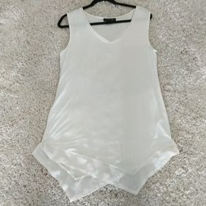 WHBM sleeveless cotton top size L